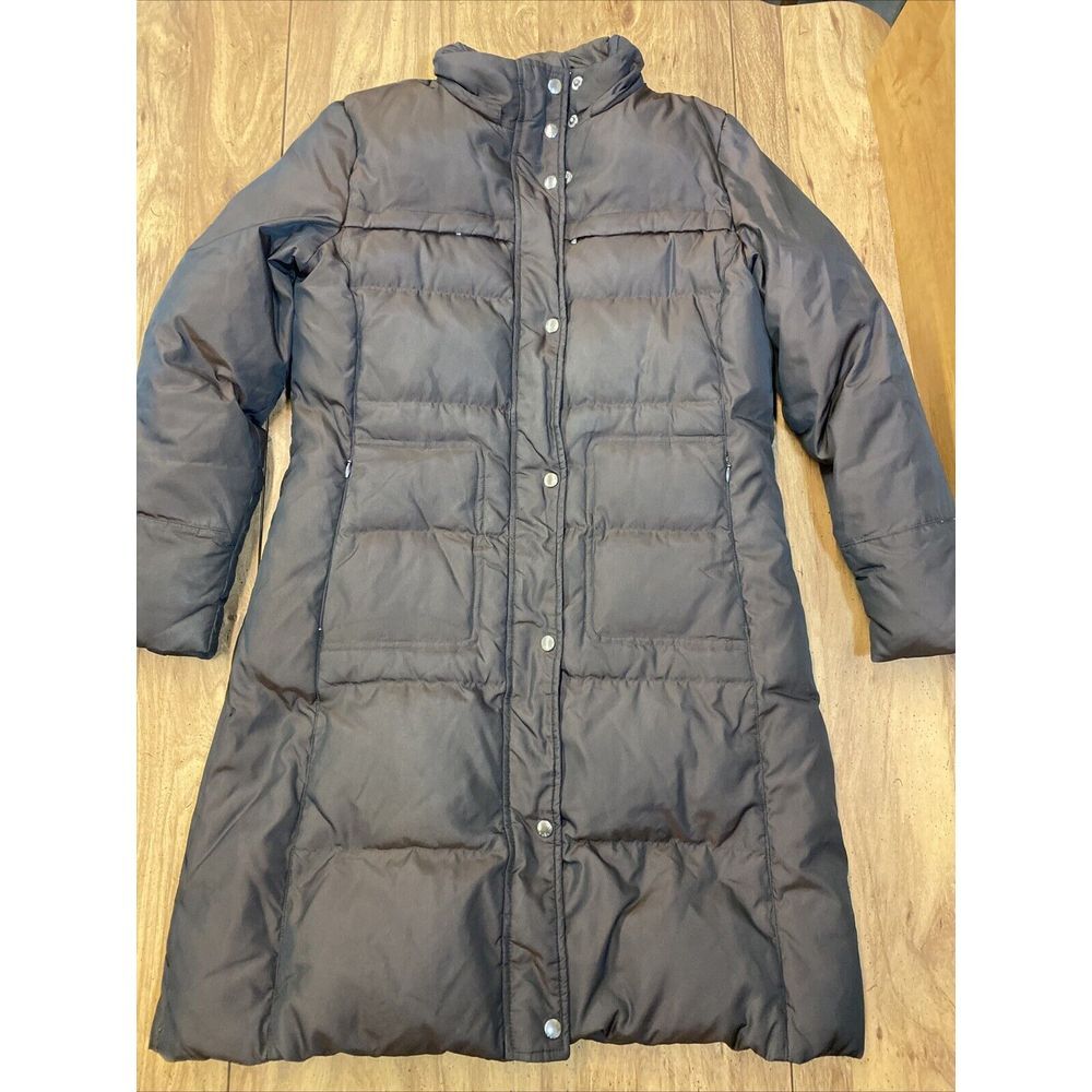 Michael Kors Down Puffer Jacket (Long) Black/Brown Chameleon,‎ Women's Medium